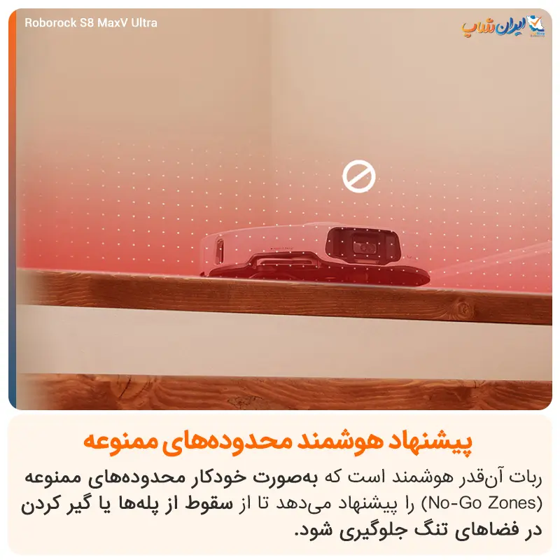 امکان مشخص کردن مناطق ممنوعه برای جارو رباتیک S8 MaxV Ultra