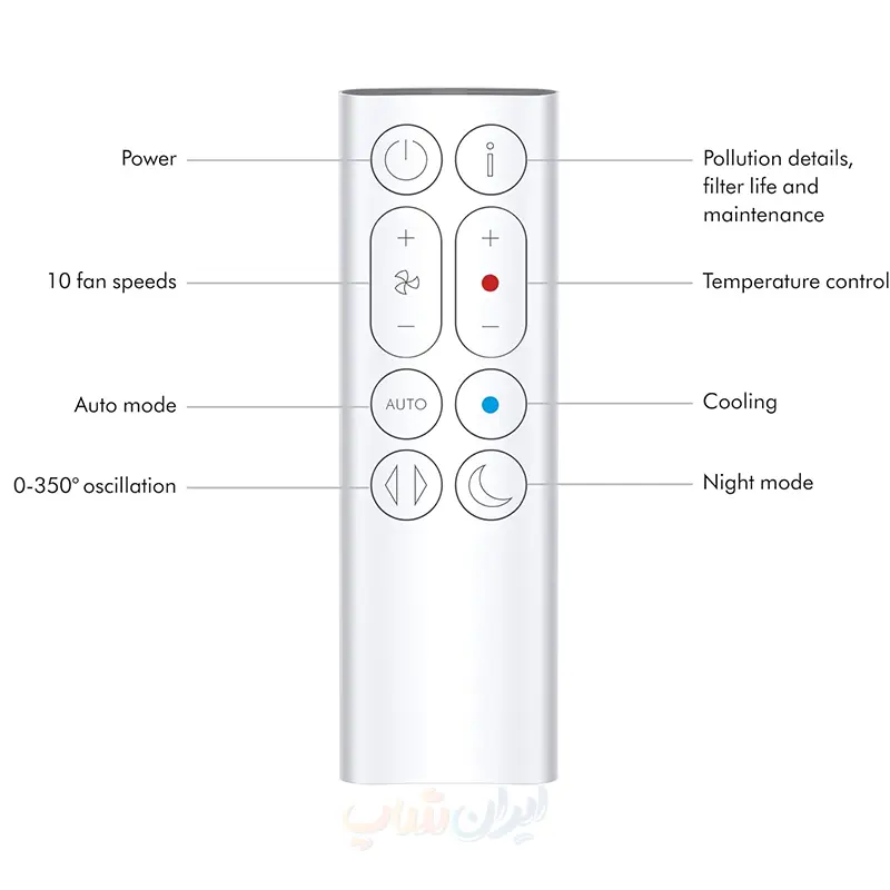 Dyson HP10 تصفیهکننده+خنککننده و گرمکننده دایسون
