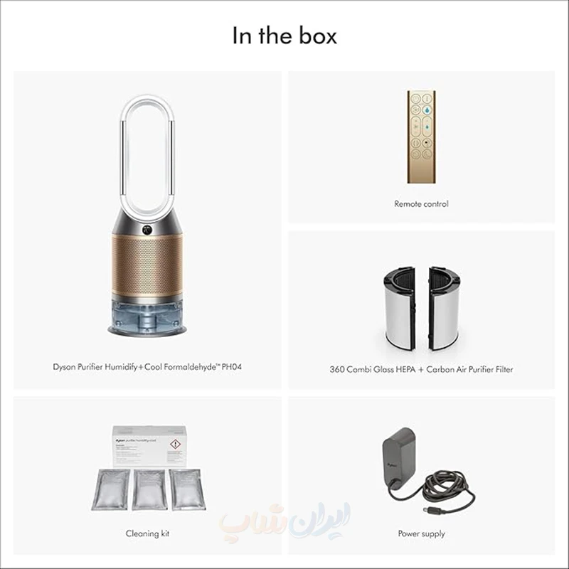 Dyson PH04 تصفیه کننده+خنککننده و مرطوبکننده دایسون