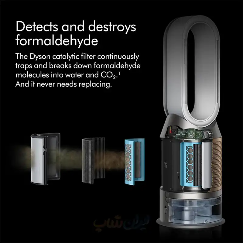 Dyson PH04 تصفیه کننده+خنککننده و مرطوبکننده دایسون